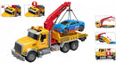sleepwagen Mega Truck junior 30 x 47 cm 1,5V frictie geel