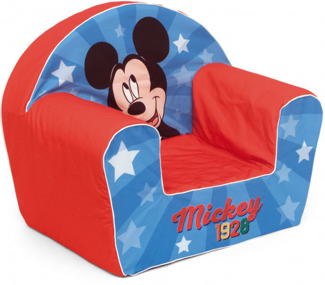 sofa Mickey Mouse junior 52 cm foam blauw/rood