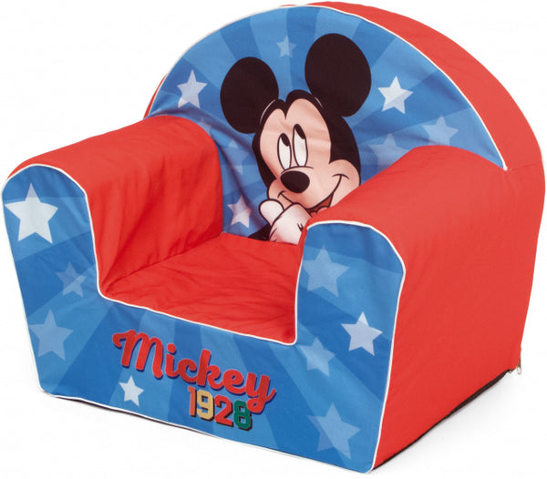 sofa Mickey Mouse junior 52 cm foam blauw/rood