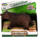 speelfiguur Wild Animals beer junior 10 x 7 cm donkerbruin