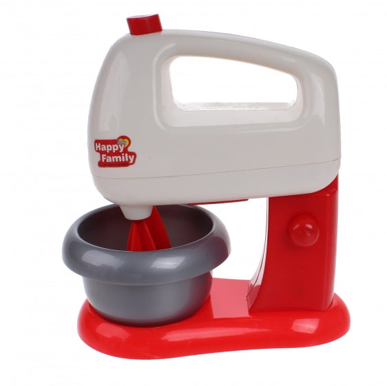 speelgoed keukenmachine junior rood/wit 16 cm