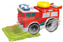 speelgoedauto Power brandweer 23 x 10 cm groen/rood 2-delig