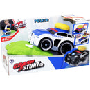 speelgoedauto Power politie 23 x 10 cm blauw/groen 2-delig