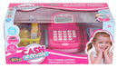 speelgoedkassa Cash met scanner 41 cm roze 21-delig