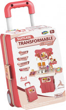 speelgoedkeuken junior 17 x 12 x 38 cm koraalrood 19-delig