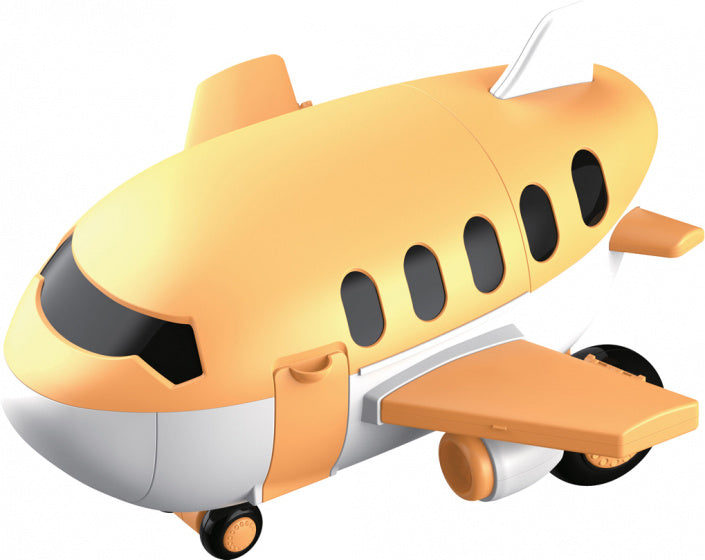 speelgoedkeuken vliegtuig junior 43 x 25 cm oranje 38-delig