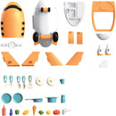 speelgoedkeuken vliegtuig junior 43 x 25 cm oranje 38-delig