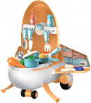 speelgoedkeuken vliegtuig junior 43 x 25 cm oranje 38-delig