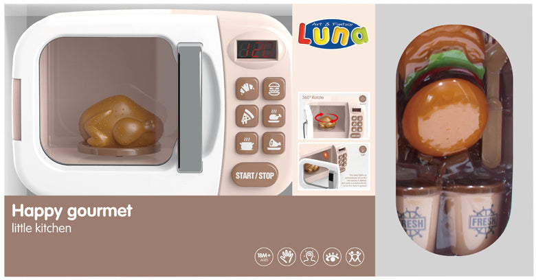 speelgoedmagnetron Happy Gourmet junior roze 12-delig