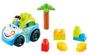 speelset Blocks junior 22 cm groen/wit/blauw 4-delig
