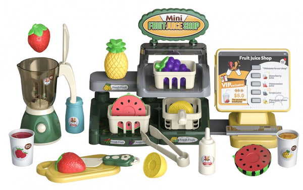 speelgoedwinkel Fruit & Juice Counter 35 x 15 cm 28-delig
