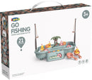 speelset Go Fishing junior 32 x 22 x 7 cm blauwgrijs 23-delig