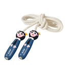 springtouw junior 225 cm hout wit/blauw