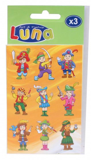 stickervellen junior 8 x 12 cm vinyl geel 3 stuks