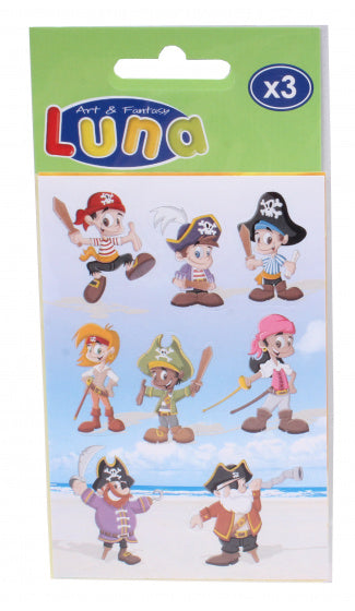 stickervellen junior 8 x 12 cm vinyl wit 3 stuks