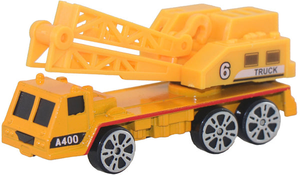 takelwagen Free Wheel Metal Truck junior 8 cm geel