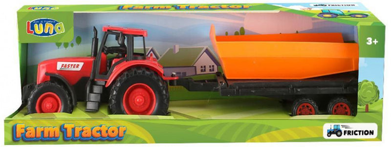 tractor Farm kiepwagen junior 39 x 9 x 10,5 cm rood 2-delig
