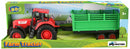 tractor Farm veekar junior 38 x 9 x 10,5 cm rood 2-delig