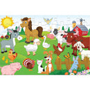 vloerpuzzel boerderijdieren 60 x 90 cm karton 48 stuks