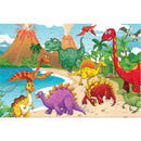 vloerpuzzel dinosaurus 60 x 90 cm karton 48 stuks