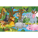 vloerpuzzel jungle 60 x 90 cm karton 48 stuks