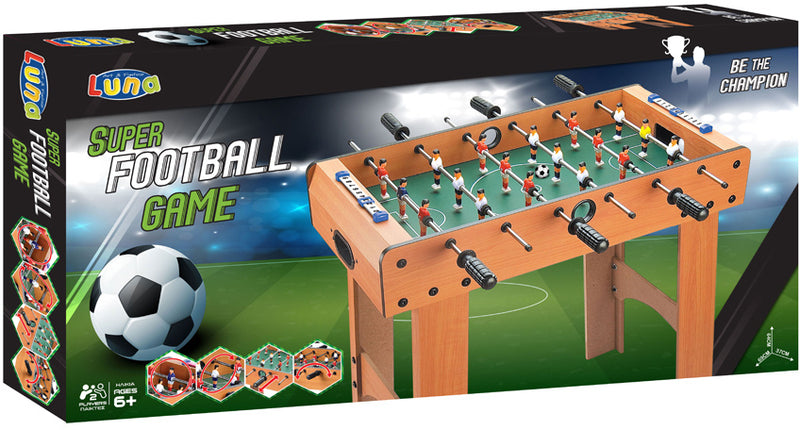voetbaltafel junior 70 cm naturel/groen