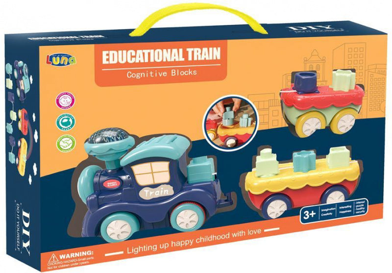 vormentrein educatief junior donkerblauw/turquoise 4-delig