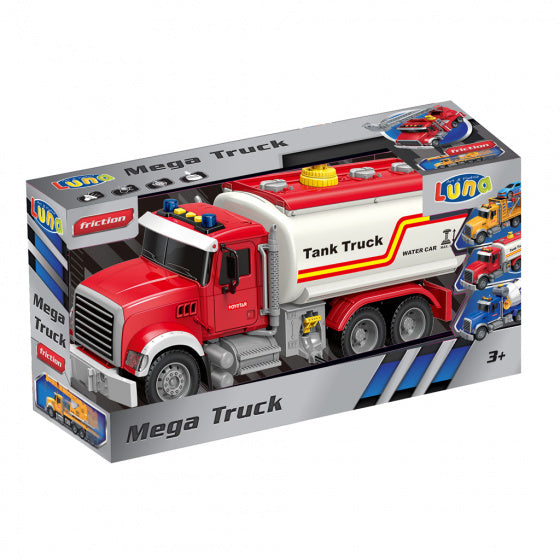vrachtwagen Tank Truck junior 40,5 x 14 x 21 cm rood/wit