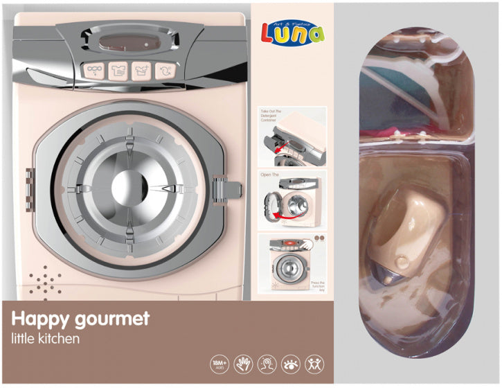 wasmachine Happy Gourmet junior roze 6-delig