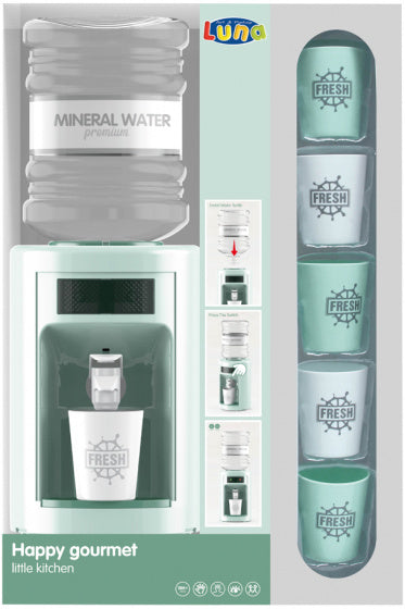 waterdispenser set Happy Gourmet junior groen 7-delig