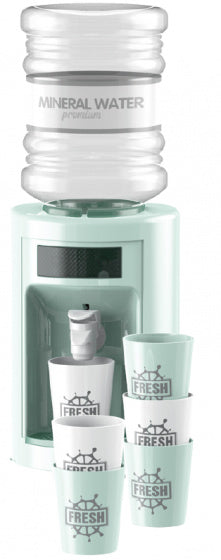 waterdispenser set Happy Gourmet junior groen 7-delig