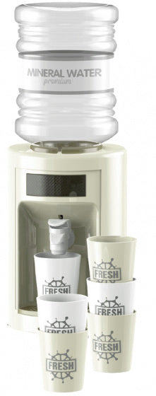 waterdispenserset junior 24 x 35,3 cm beige 7-delig