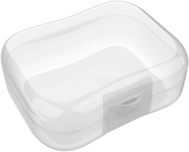 broodtrommel junior 16,5 x 13 cm transparant