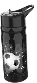 Lunch Buddies Voetbal Waterfles 600 ml Zwart/Wit