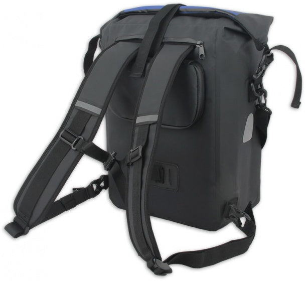 pakafrugzak Colorado 18 liter tarpaulin zwart/blauw