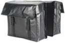dubbele fietstas tarpaulin zwart 40 liter