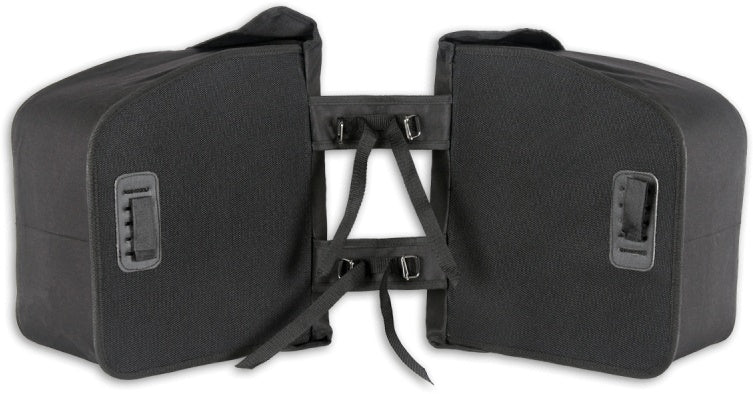 dubbele fietstas zwart 35 liter