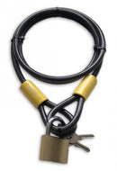 kabelslot met hangslot 10 x 1500 mm zwart/geel