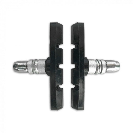 remblokken V-brake 70 x 12,5 mm zwart 2 stuks