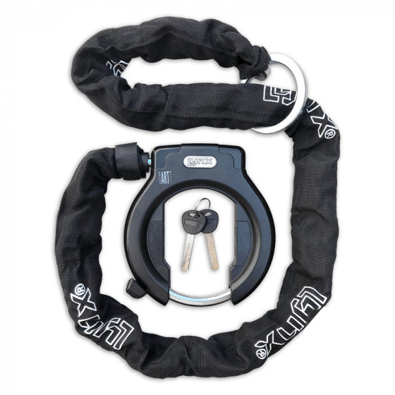 ringslot met ketting Lazo ART-2 120 cm staal zwart