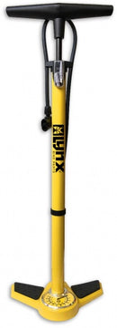 fietspomp met drukmeter 6 Bar 63 cm geel