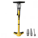 fietspomp met drukmeter 6 Bar 63 cm geel