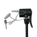 fietspomp met inklapbare voet 63 cm wit