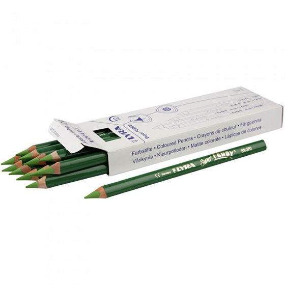 Super Ferby kleurpotloden groen 12 stuks