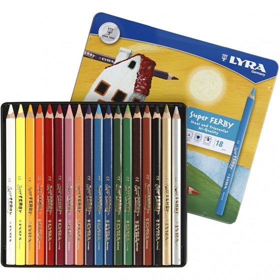 Super Ferby kleurpotloden multicolor 18 stuks