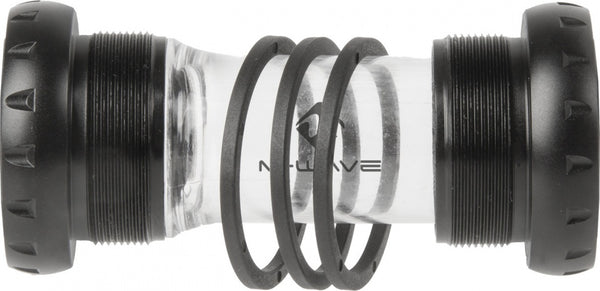bottom bracket BSA 68/73 x 41 mm zwart/transparant