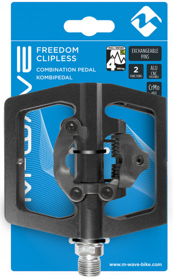 combinatiepedaal Freedom SPD clipless 92 x 100 mm zwart