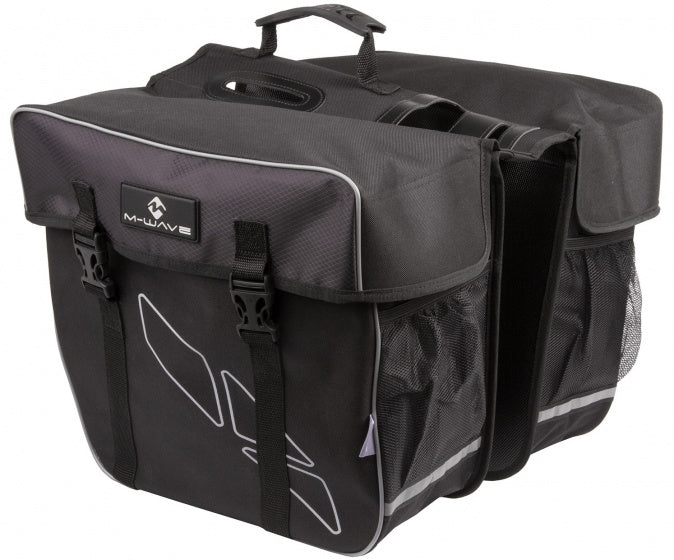 Dubbele Fietstas M-Wave 'Amsterdam' Zwart  (30-liter)