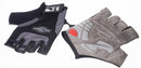 Fietshandschoenen Gel grijs zwart maat L