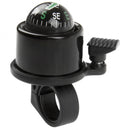 fietsbel met kompas 34 mm 360° zwart